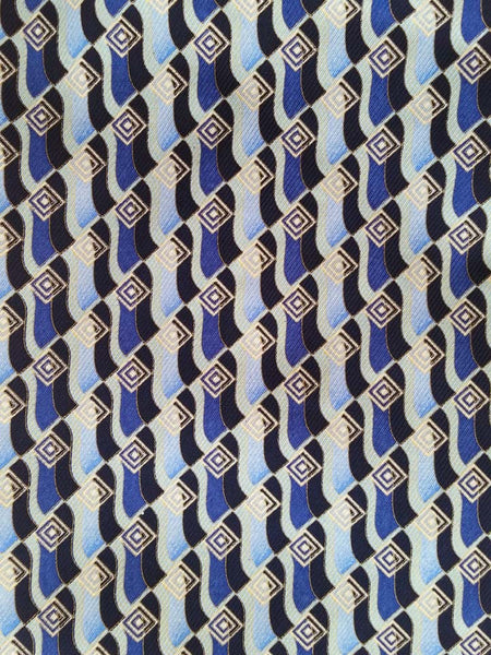 Ascots - Blue Silk Ascot Pattern