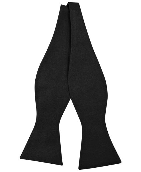 The Sandringham Silk Black Bow Tie