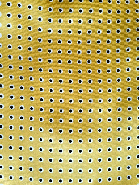 Yellow Silk Ascot Tie Pattern